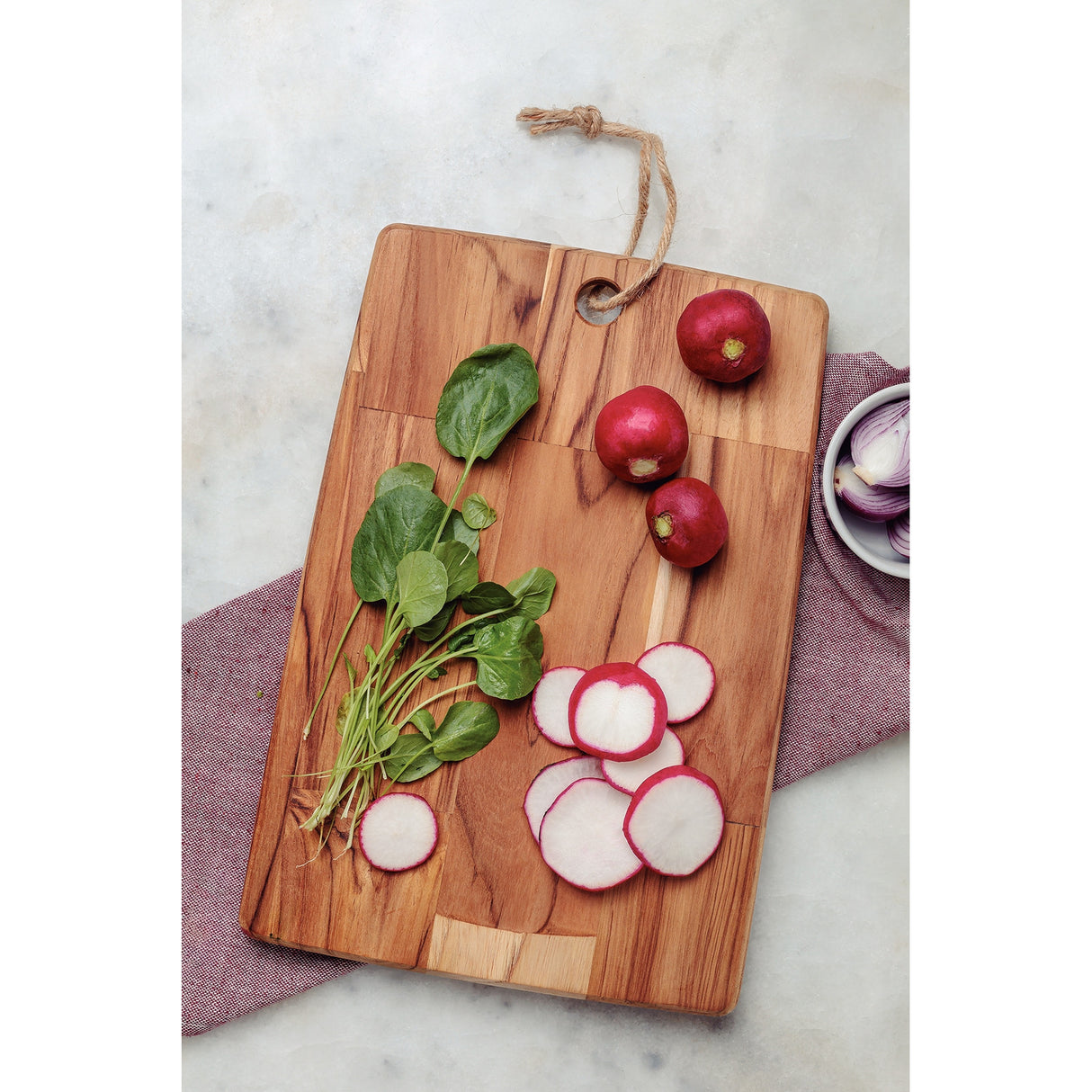 FSC lõikelaud 34x23x1,8 tiikpuust