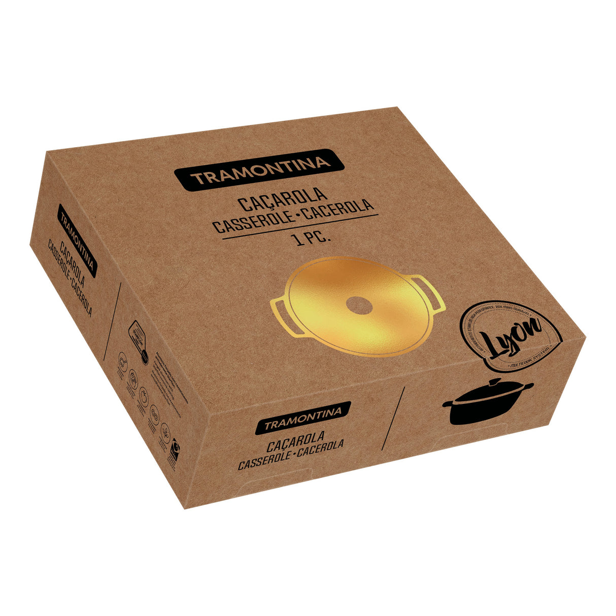 LYON 24 cm, 3,7 l troškintuvas, auksinis