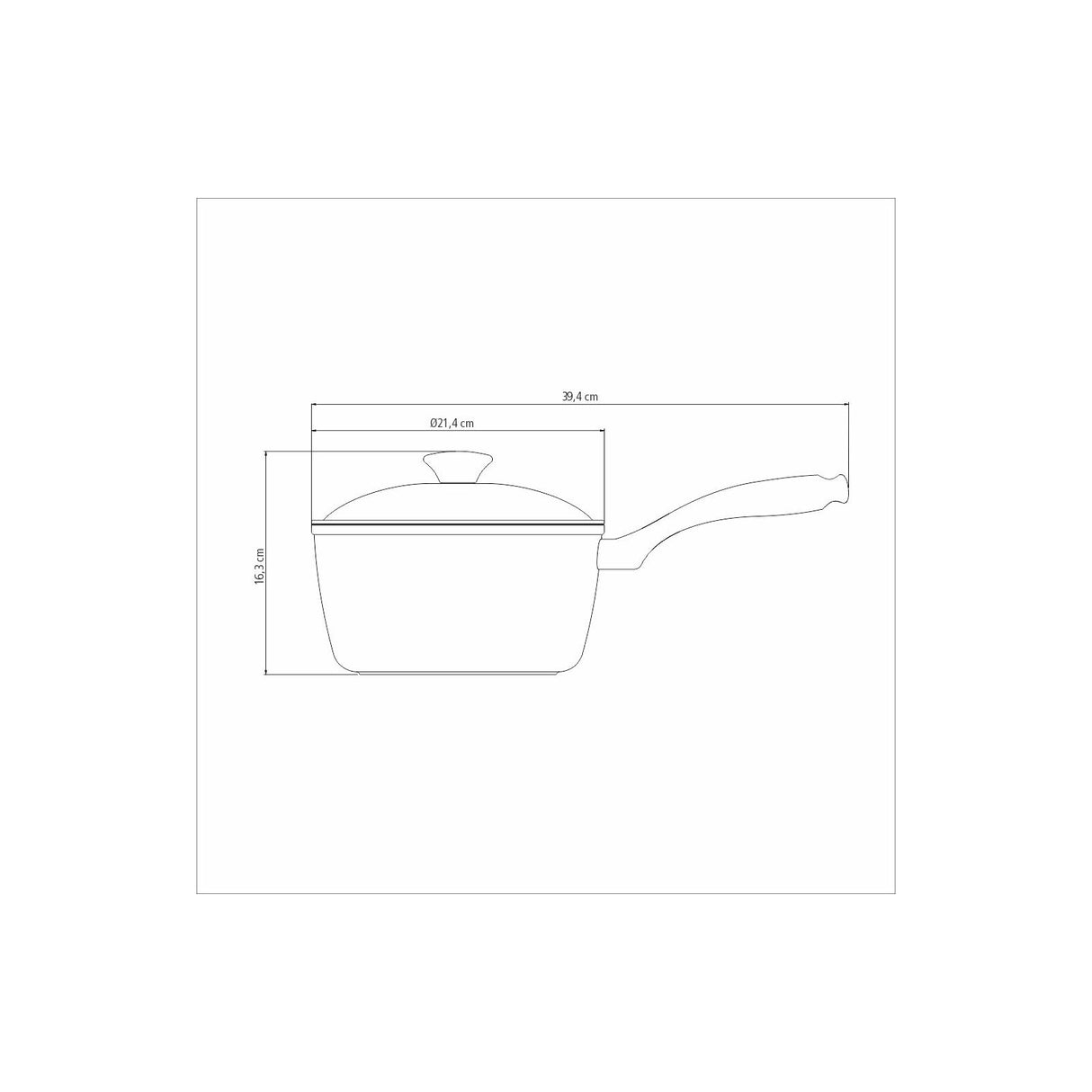 20CM 2.8L SAUCEPAN LYON BLUE