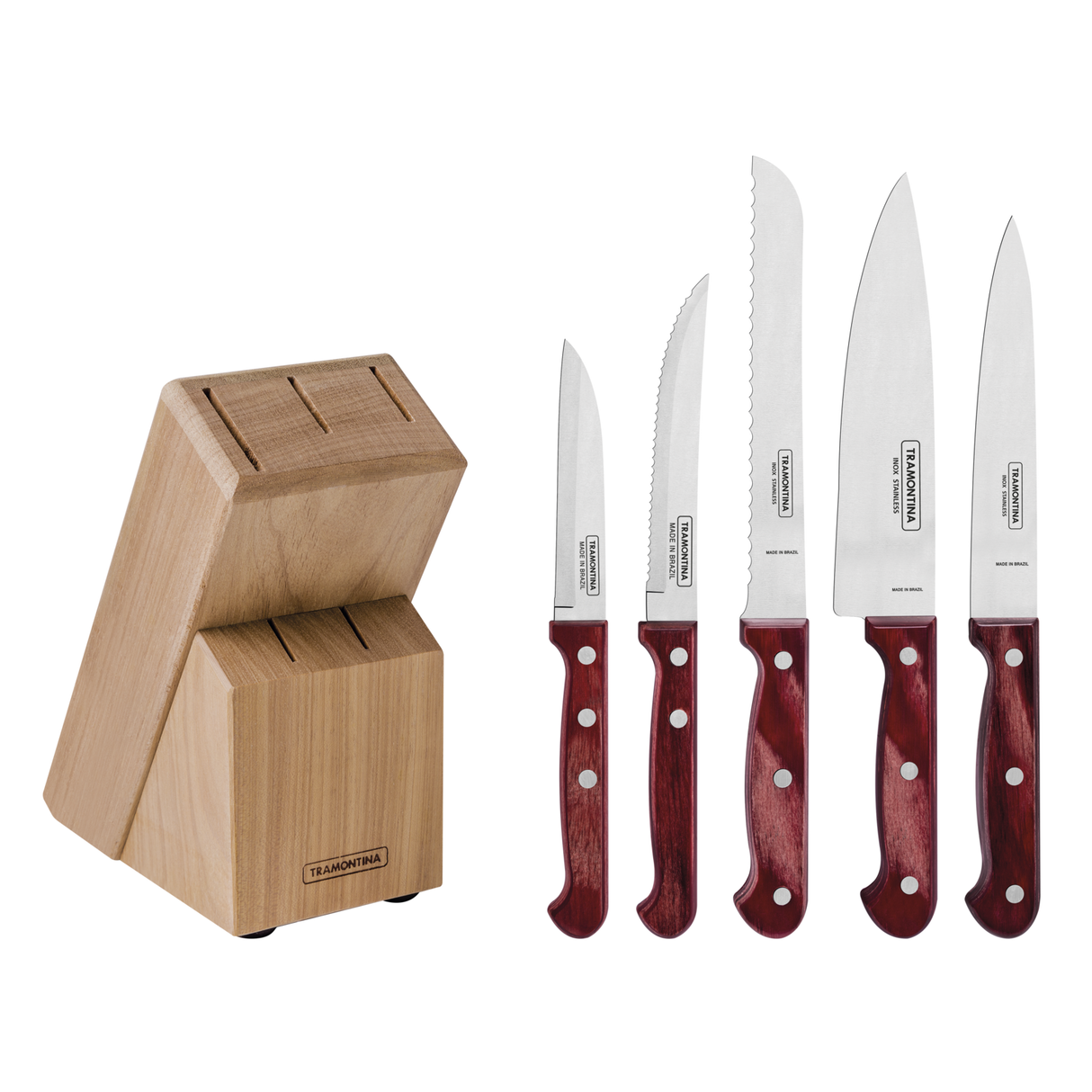 Tramontina POLYWOOD 6 dalių peilių rinkinys
