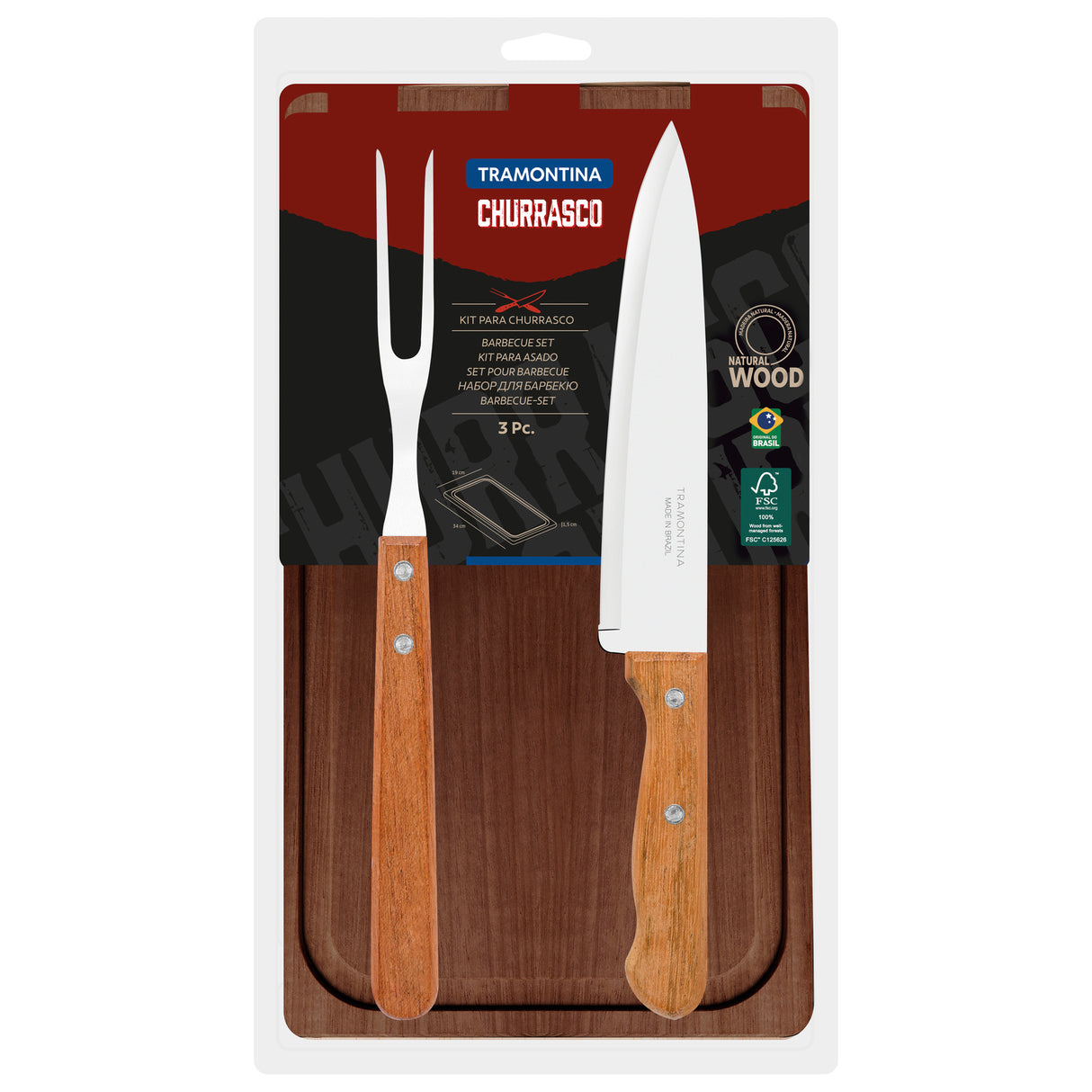 BARBECUE 3PCS. SET CHURRASCO