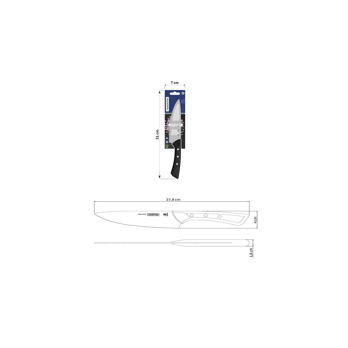 SOLUTTA 6'' chef's knife