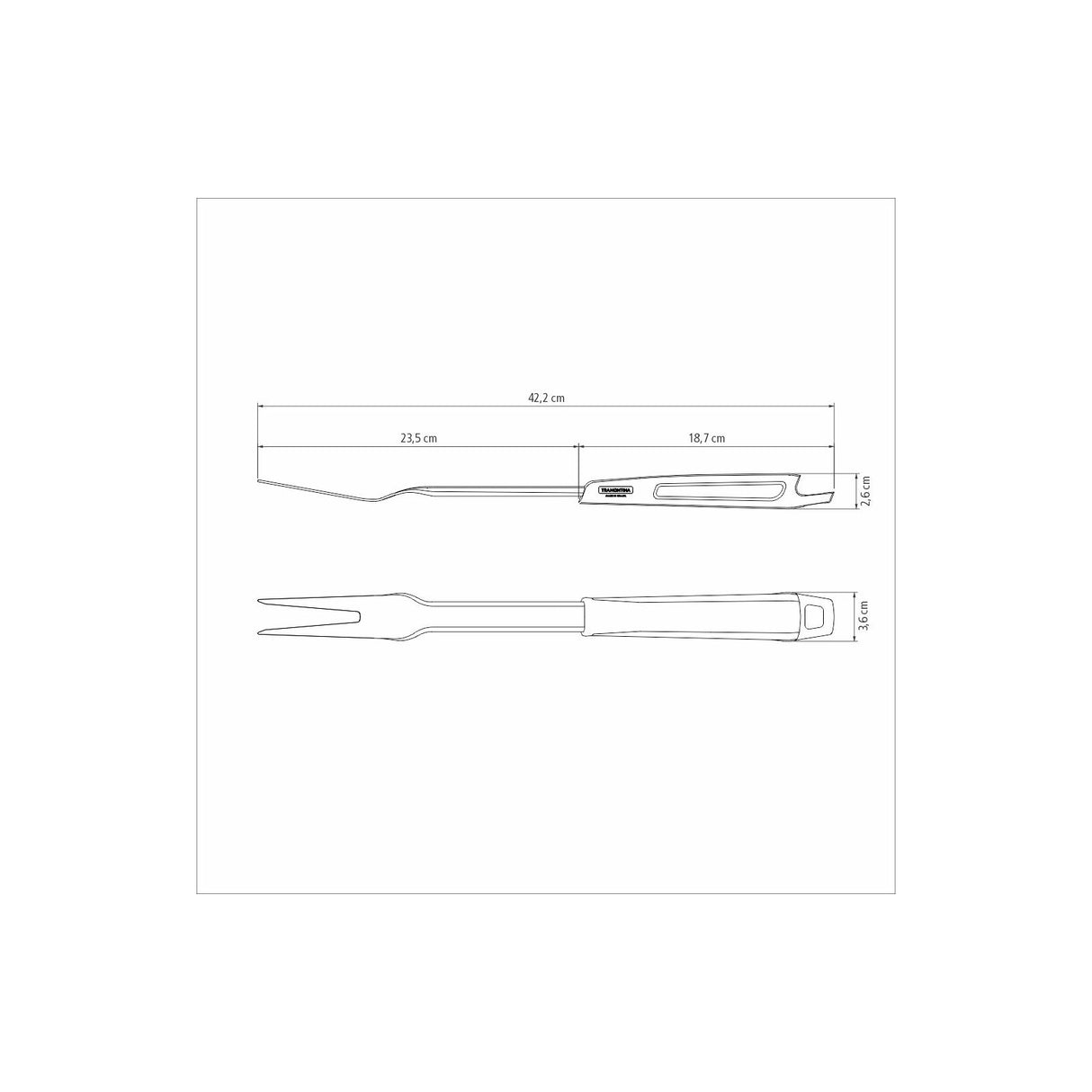 CARVING FORK CHURRASCO, BLACK