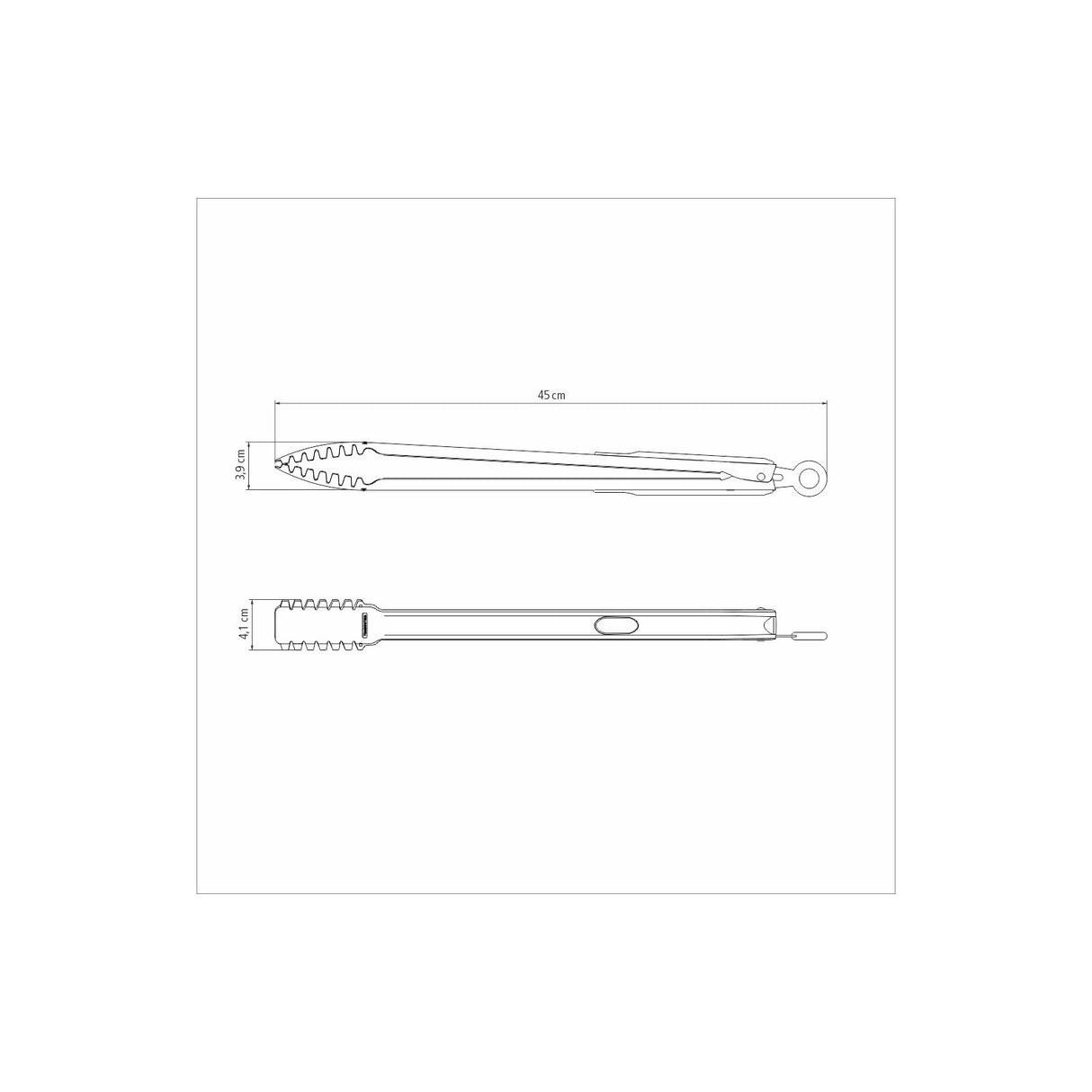 MEAT TONG CHURRASCO, BLACK