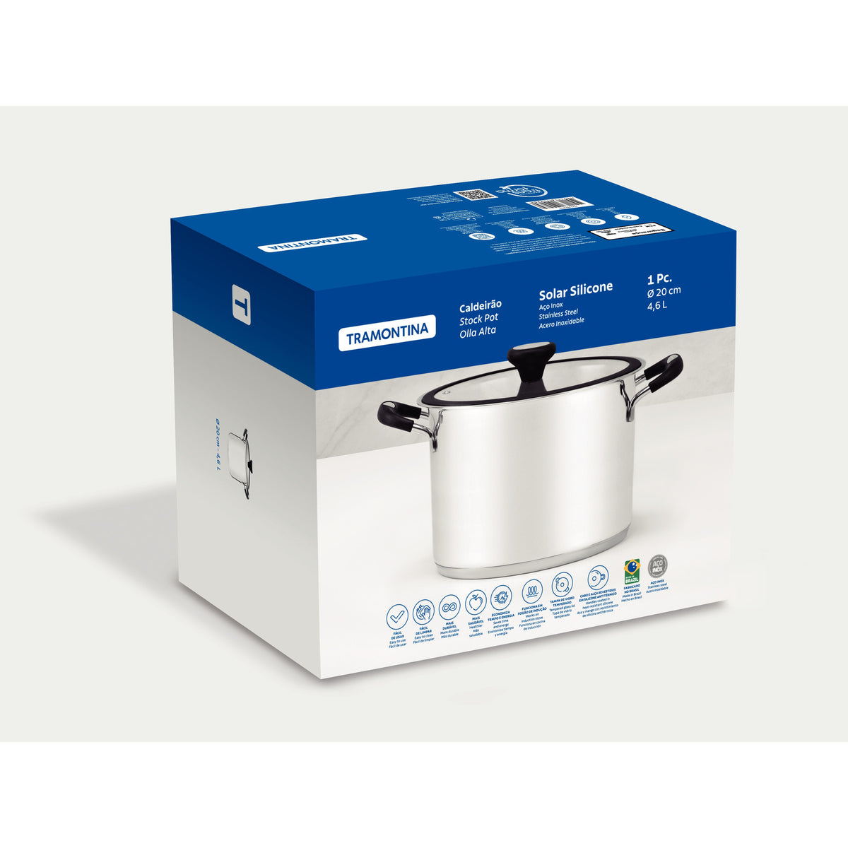 SOLAR SILICONE 20cm stock pot, 4.6l