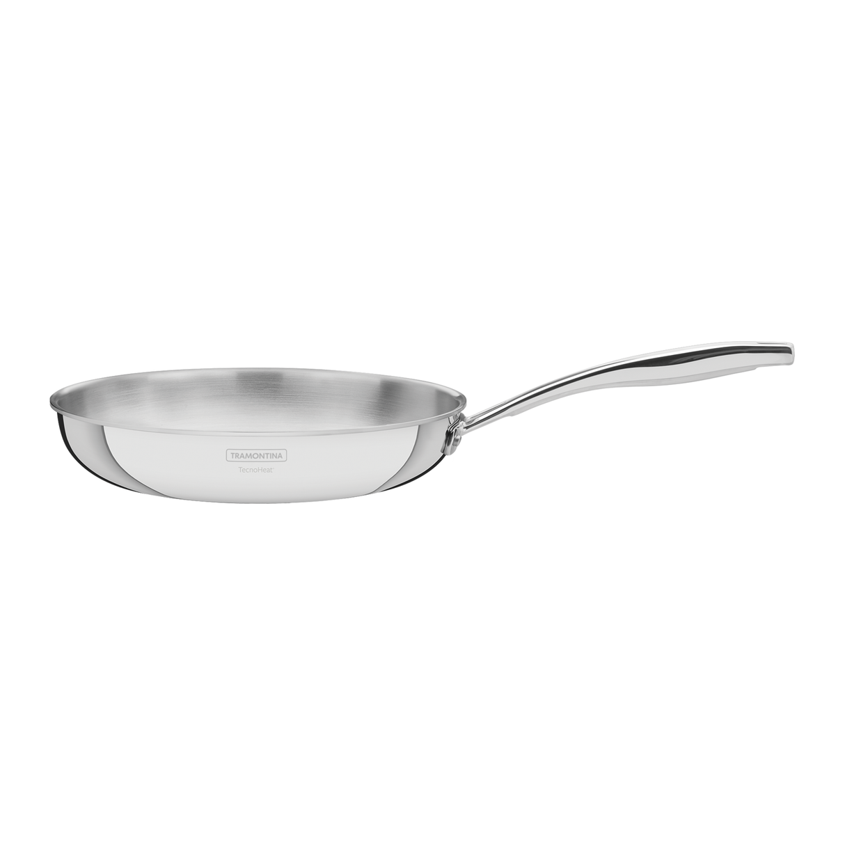 GRANO, 30 cm stainless steel frying pan with tri-ply body and long handle