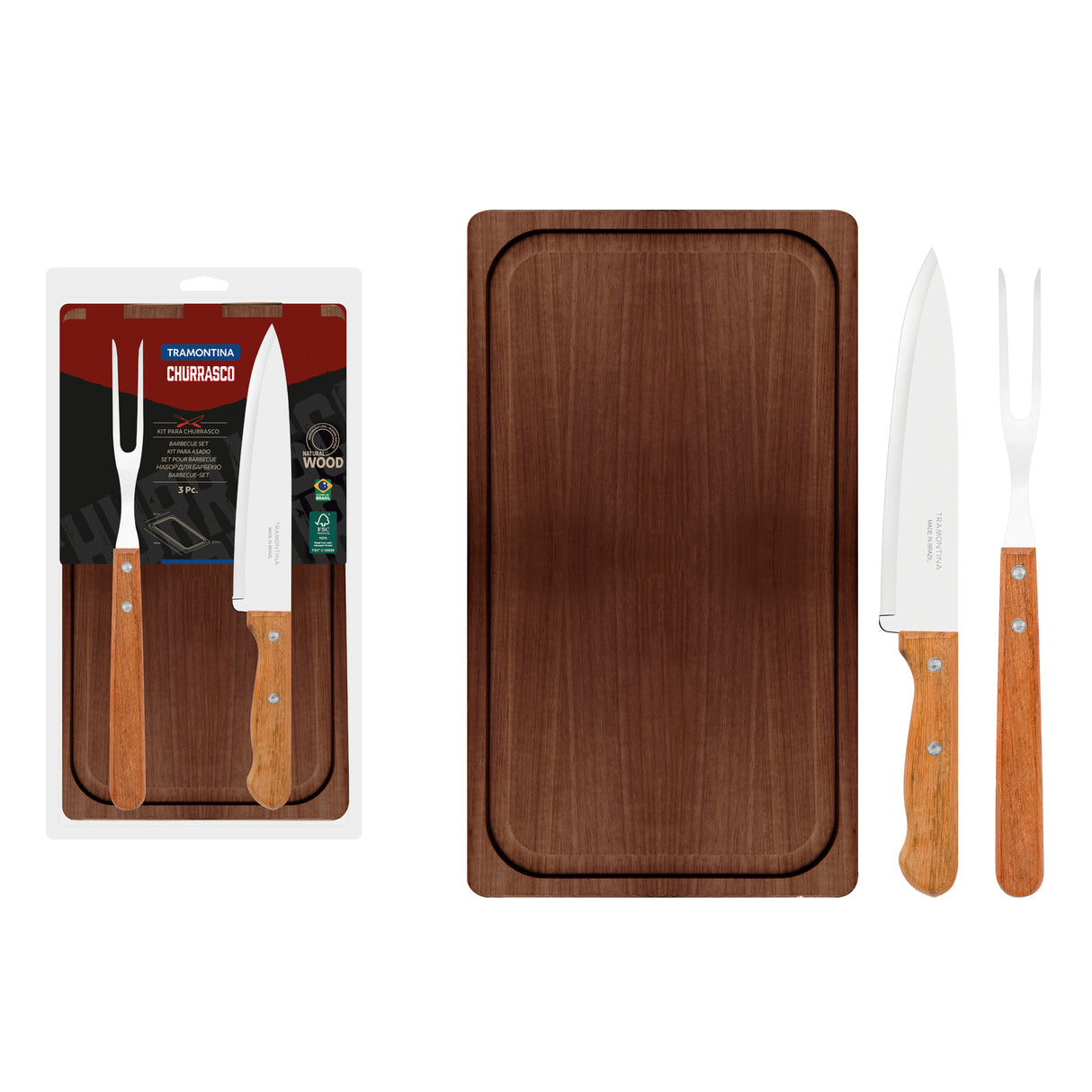 BARBECUE 3PCS. SET CHURRASCO