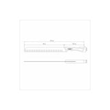 12'' SLICER KNIFE CHURRASCO, BLACK