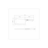 7'' CLEAVER CHURRASCO, BLACK