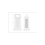 UTILITA 4-sited grater