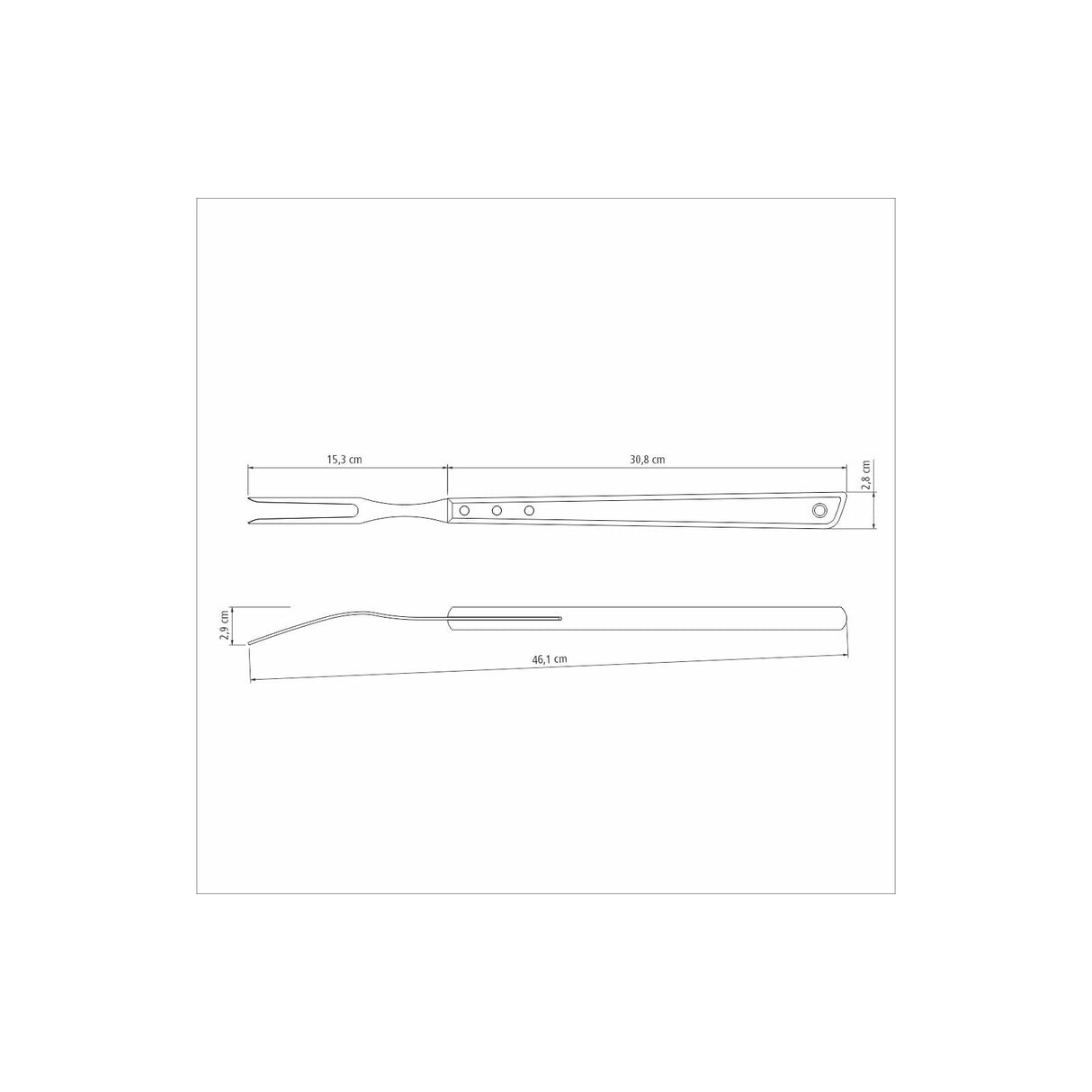 46CM CARVING FORK