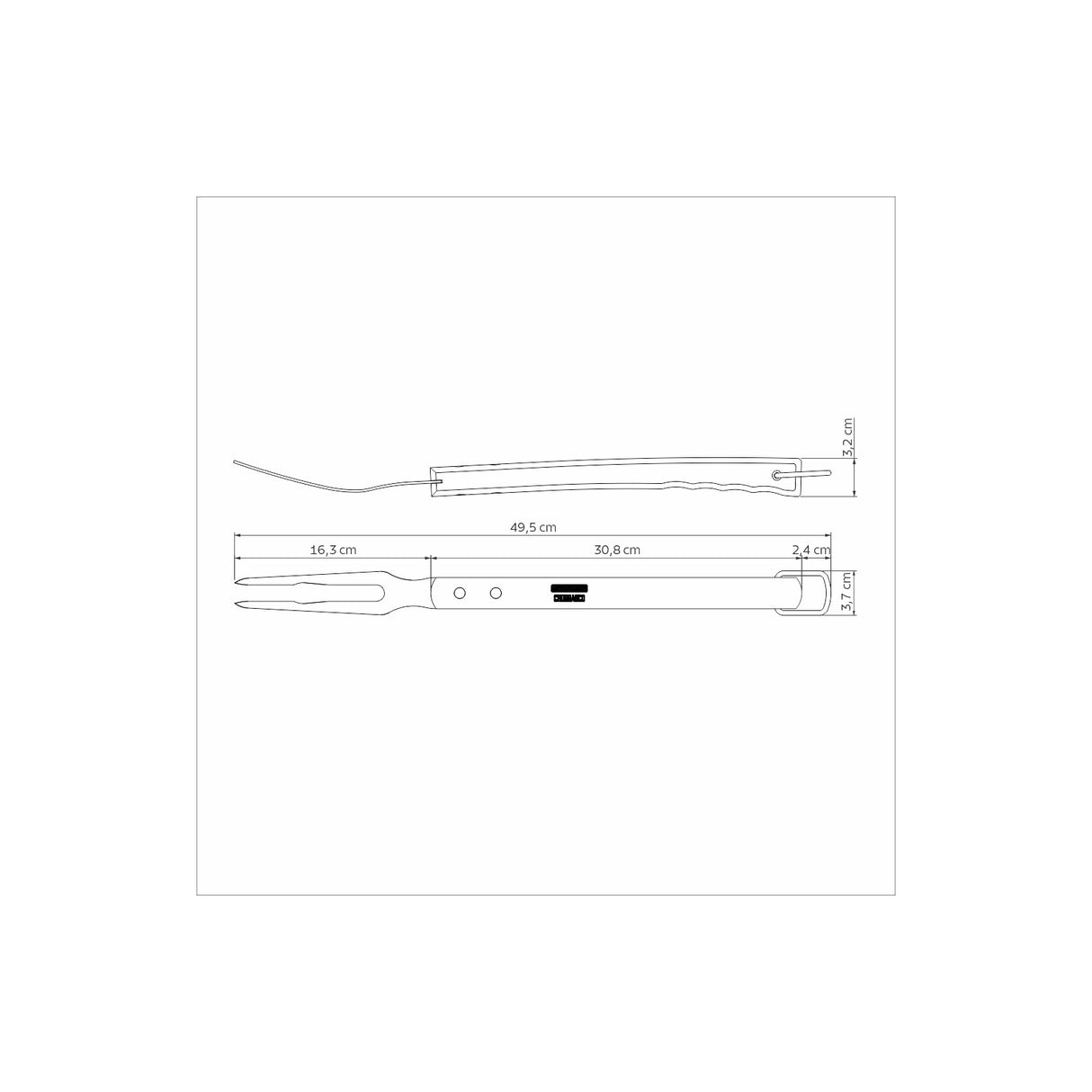 49.5CM CARVING FORK
