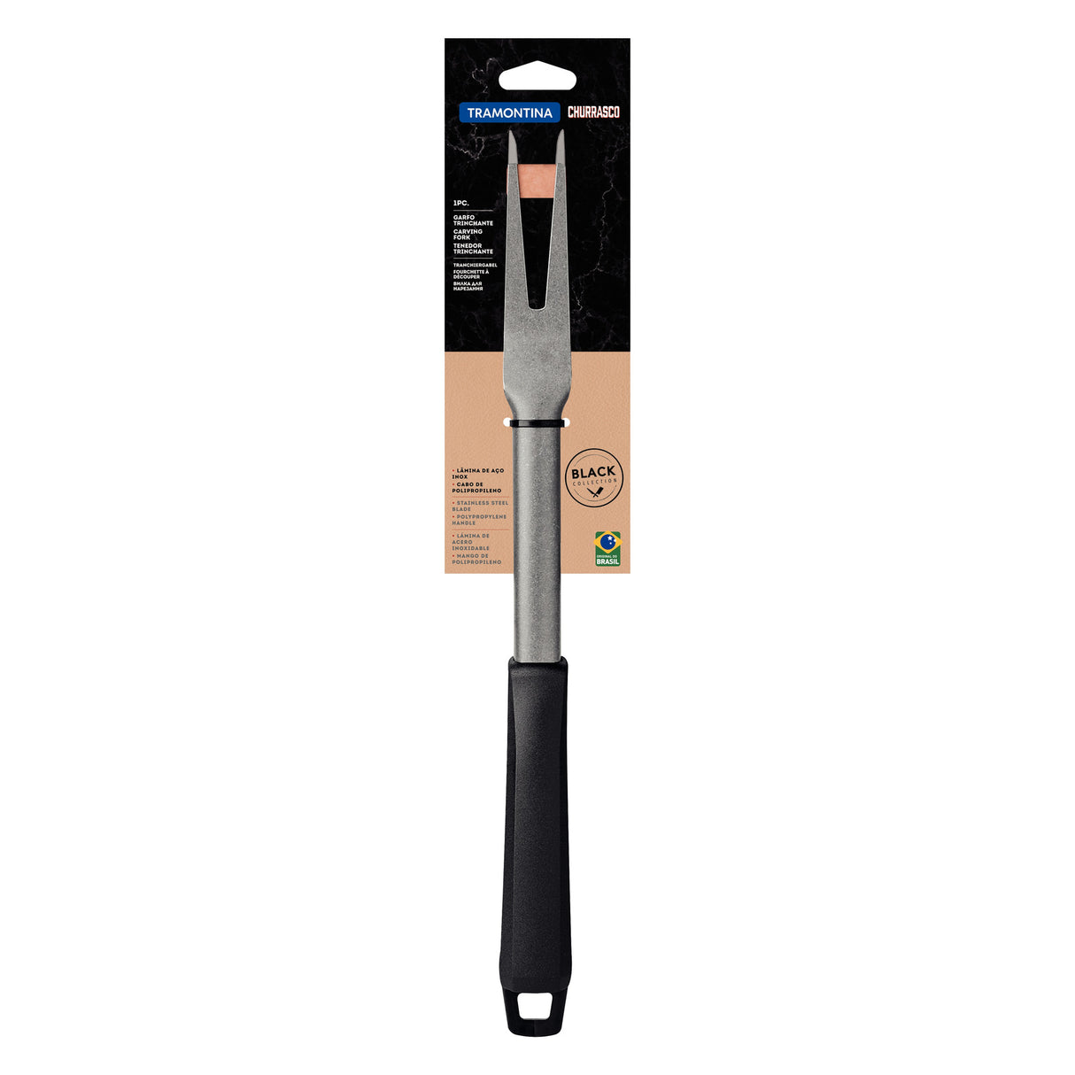 CARVING FORK CHURRASCO, BLACK