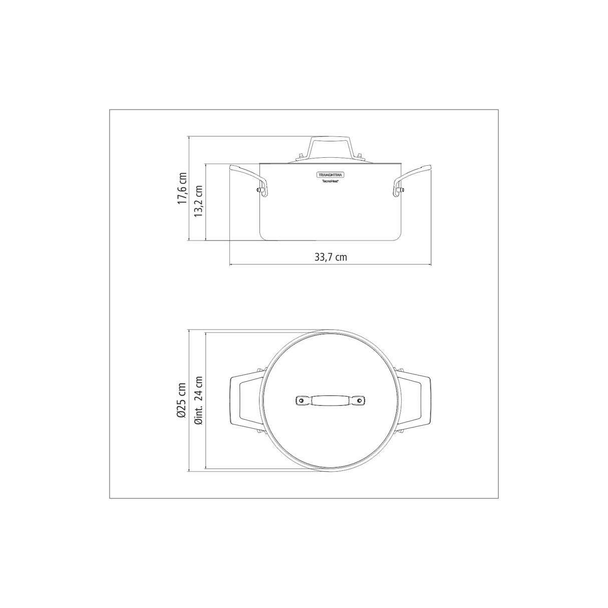 GRANO Sautējamais katls 24 cm / 5.8L