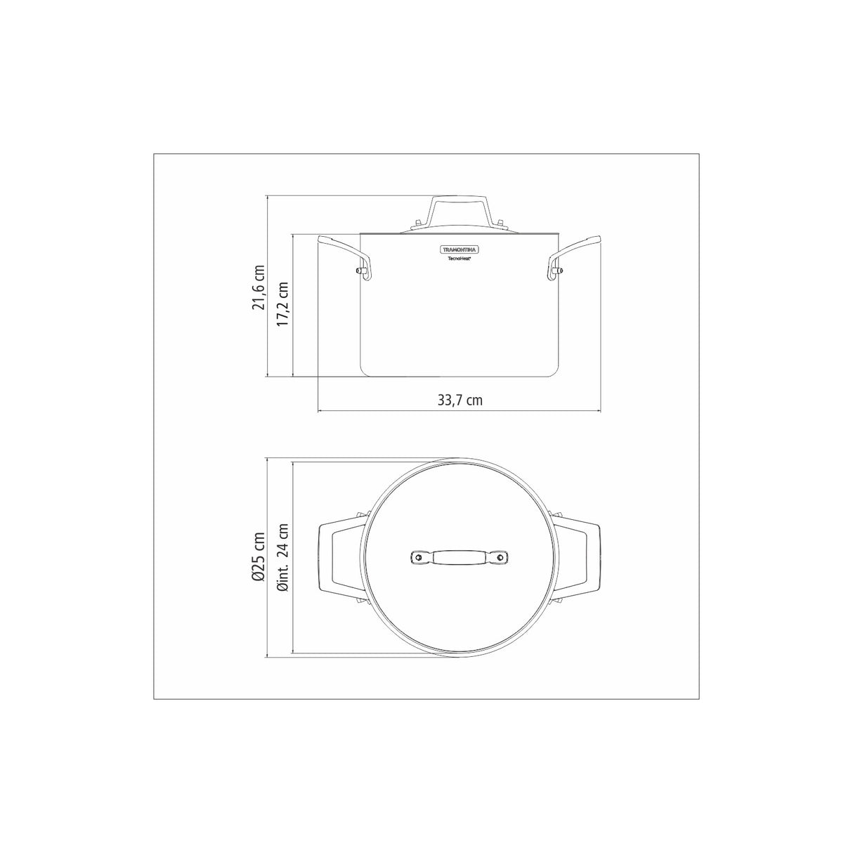 GRANO Sautējamais katls 24cm / 7.7L